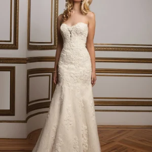 JUSTIN ALEXANDER 8811 Size 12 Lt Gold/Ivory