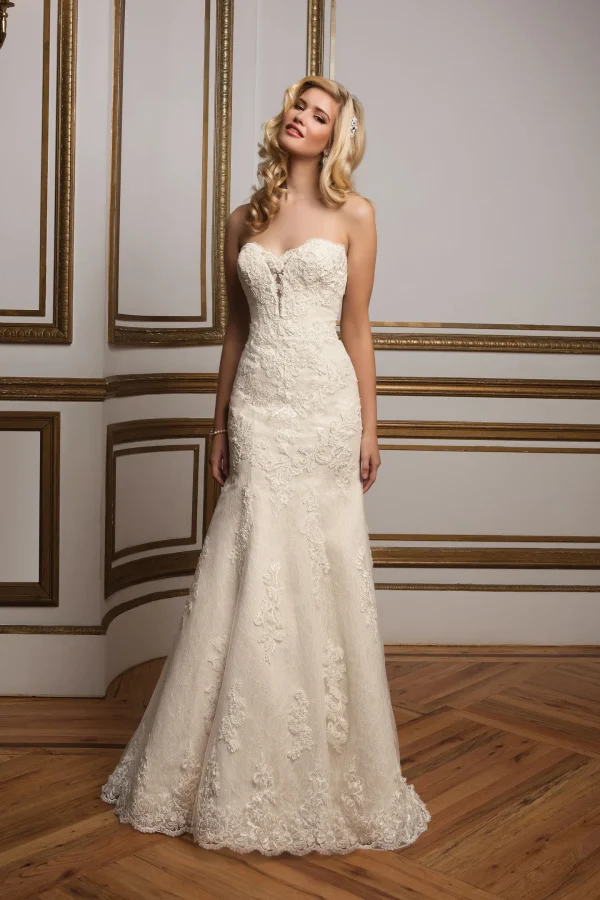 JUSTIN ALEXANDER 8811 Size 12 Lt Gold/Ivory