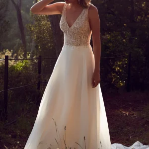 JUSTIN ALEXANDER 88003 Size 10 Ivory/Nude