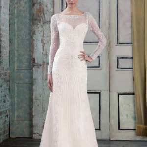 JUSTIN ALEXANDER 9786 Size 8 Nude/Ivory