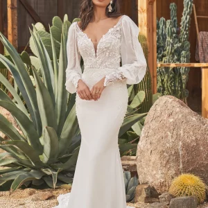 LILLIAN WEST 66265 Size 16 Ivory/Nude/Nude